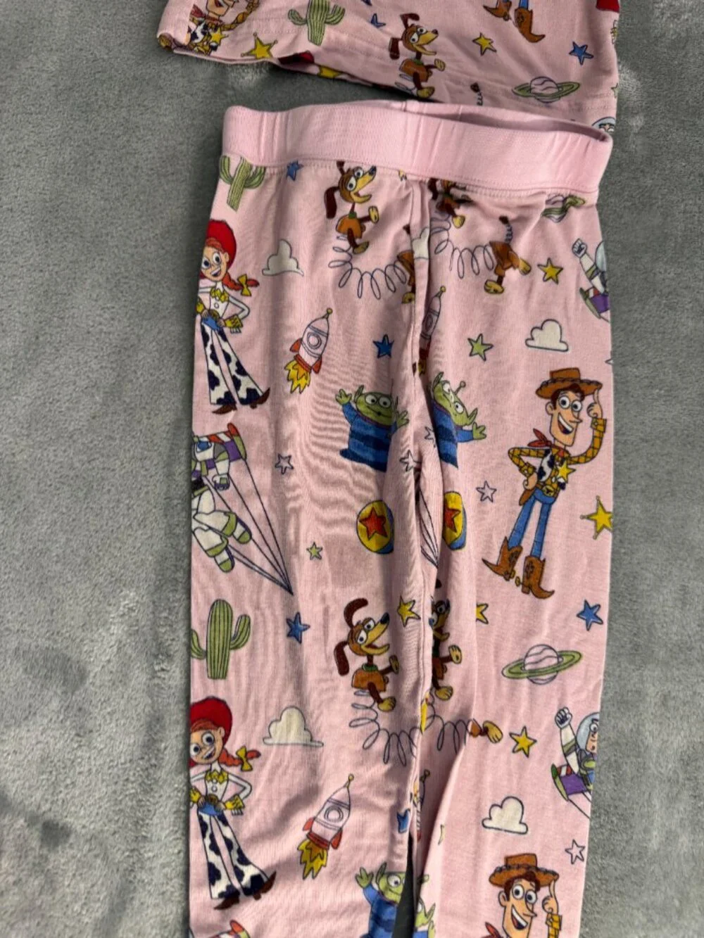 Little Sleepies Disney Story Pals Pink Two Piece Pajamas 18-24 Months